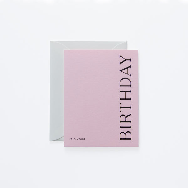 Greeting Card It’s Your Birthday #17 Light Pink