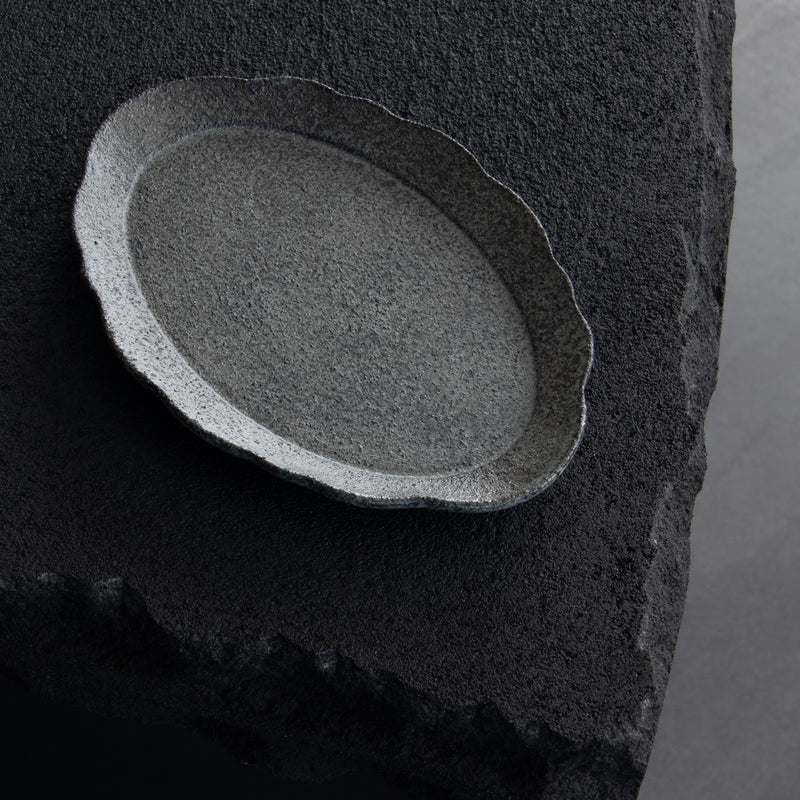 fru 楕円皿 19.5cm Stone