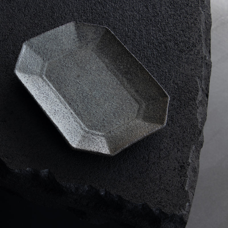 fru Octagonal Plate 18.5cm Stone