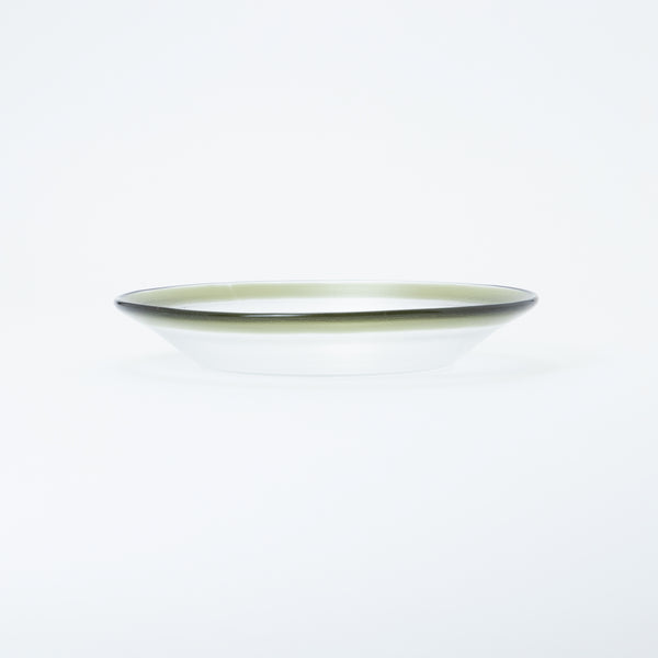CLEARMOOD Ringed Bowl L Light Olive Green