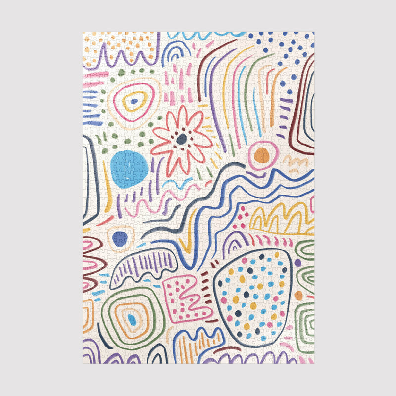 Sulo Puzzle Explosion of Joy by Kelly Knaga (1000 piece)