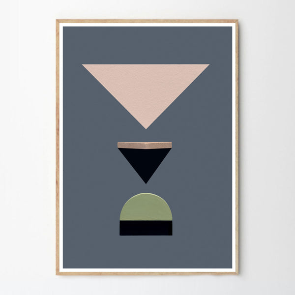 Bizarre Love Triangle Abstract Print by Eloisa Iturbe