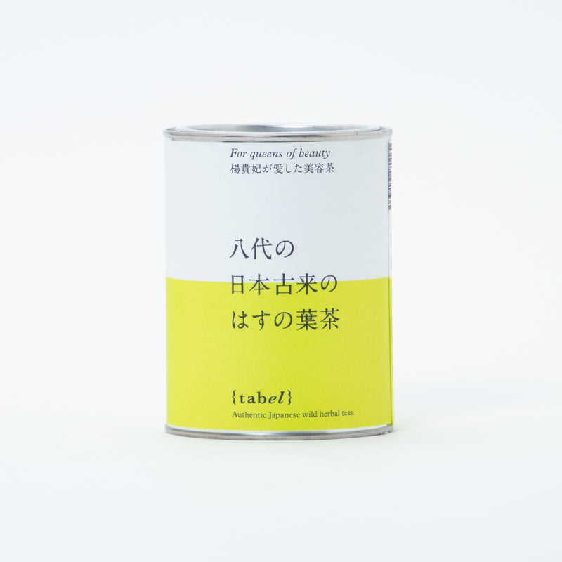 tabel 八代の日本古来のはすの葉茶 (リーフ/缶)