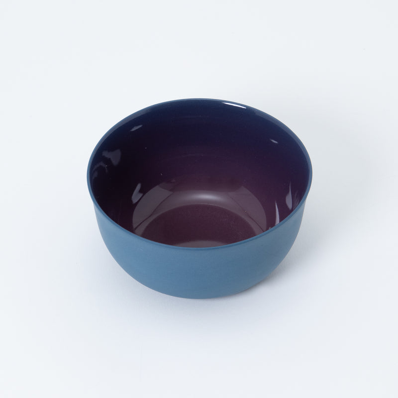 Grace of Glaze Small Bowl Blue/Plum