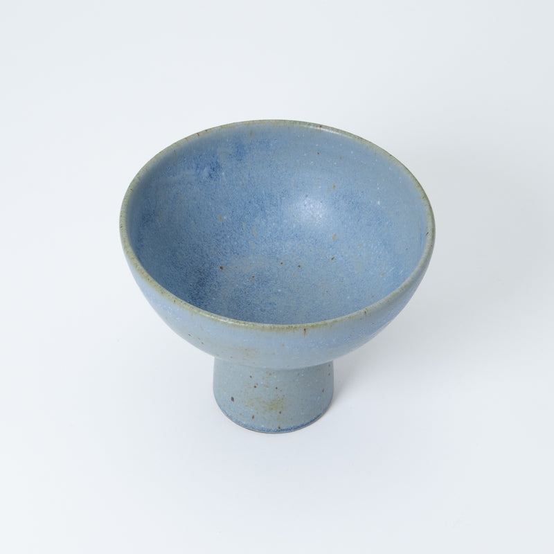asamono Pedestal Bowl Pearl Blue