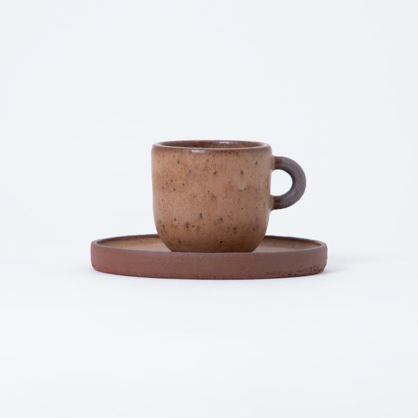 Terra Espresso Cup & Saucer Brown