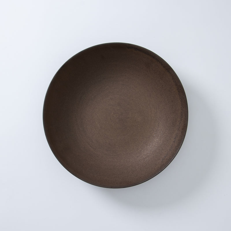 Patina Shallow Bowl Copper Brown