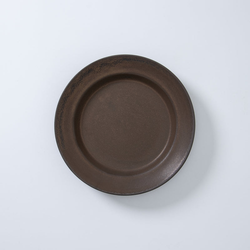 Patina Rim Plate S Copper Brown