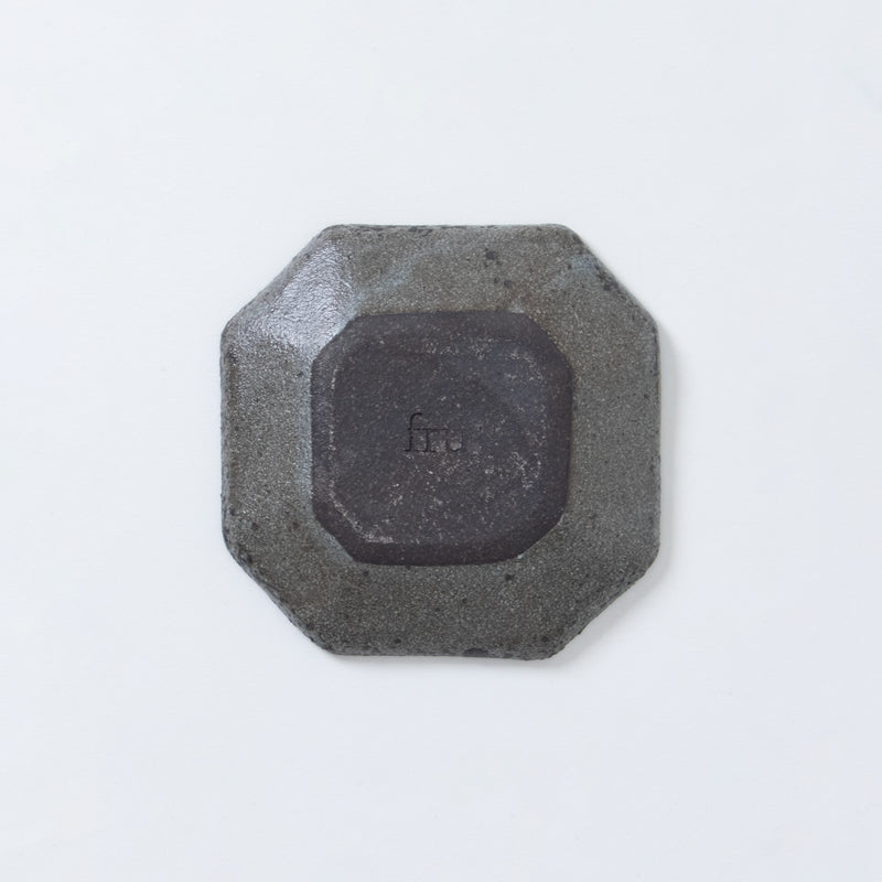 fru Octagonal Plate 9.5cm Stone