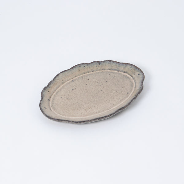 fru 楕円皿 19.5cm Shiitake