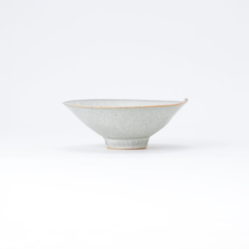 Bisui Ishikawa Folded Rim Bowl 14cm Asagiri