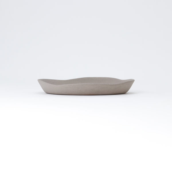 Bisui Ishikawa Oval Plate Yakishime (unglazed)