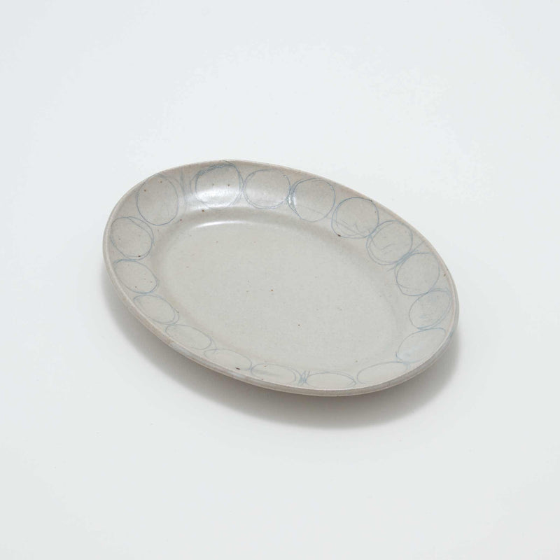 asamono Oval Plate #A (細まる)