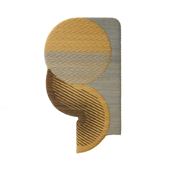 "STUDIO THE BLUE BOY" Wavy Gradient Tatami (mini) - Pacific Blue × Cacao