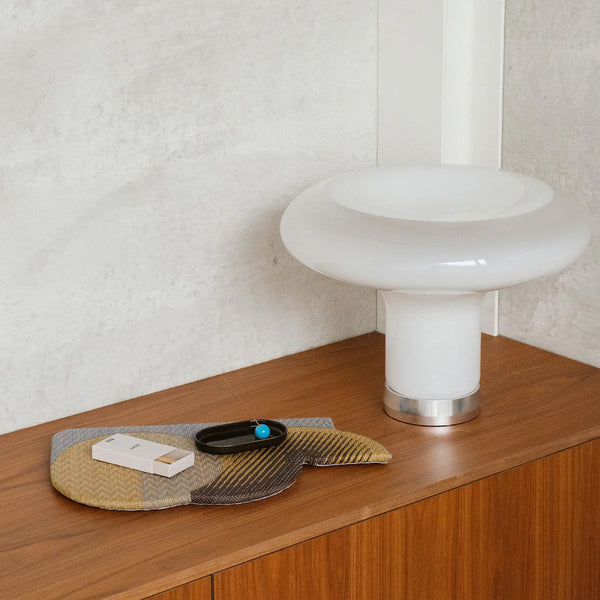 "STUDIO THE BLUE BOY" Wavy Gradient Tatami (mini) - Pacific Blue × Cacao