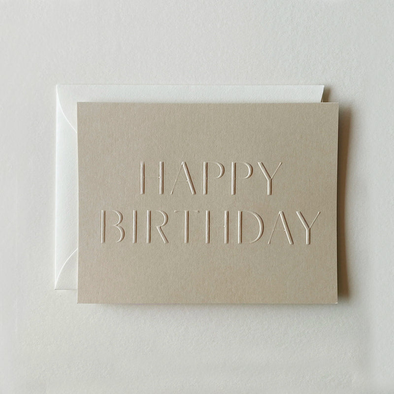 Greeting Card Happy Birthday #10 Sand