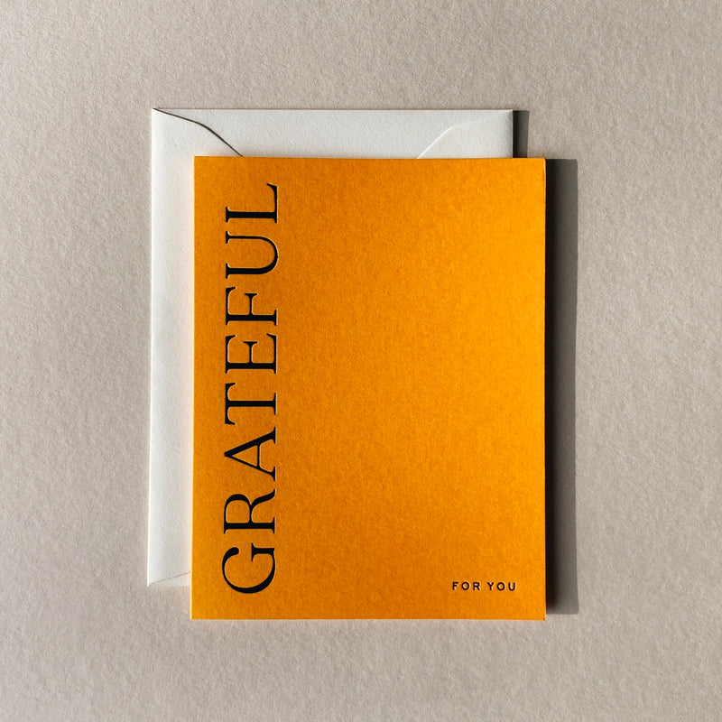 Greeting Card Grateful For You #17 Citrus