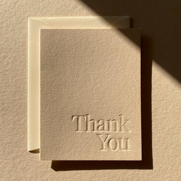 Greeting Card Thank You #03 Gray