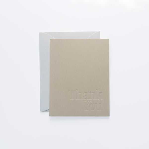 Greeting Card Thank You #03 Sand