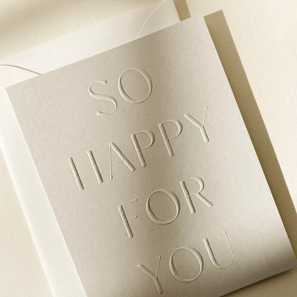 Greeting Card So Happy For You #10 Fog