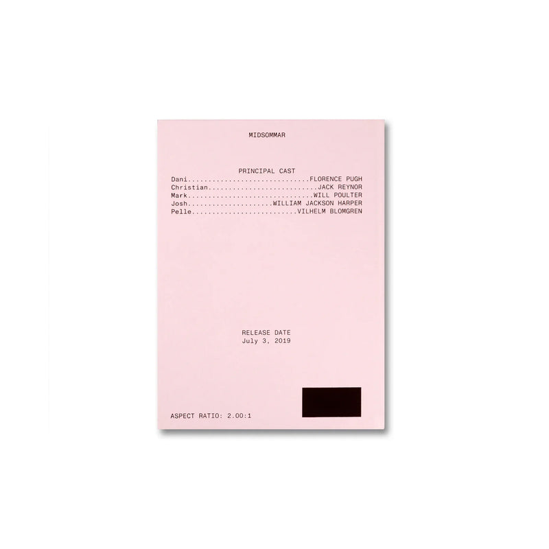 MIDSOMMAR SCREENPLAY BOOK by Ari Aster