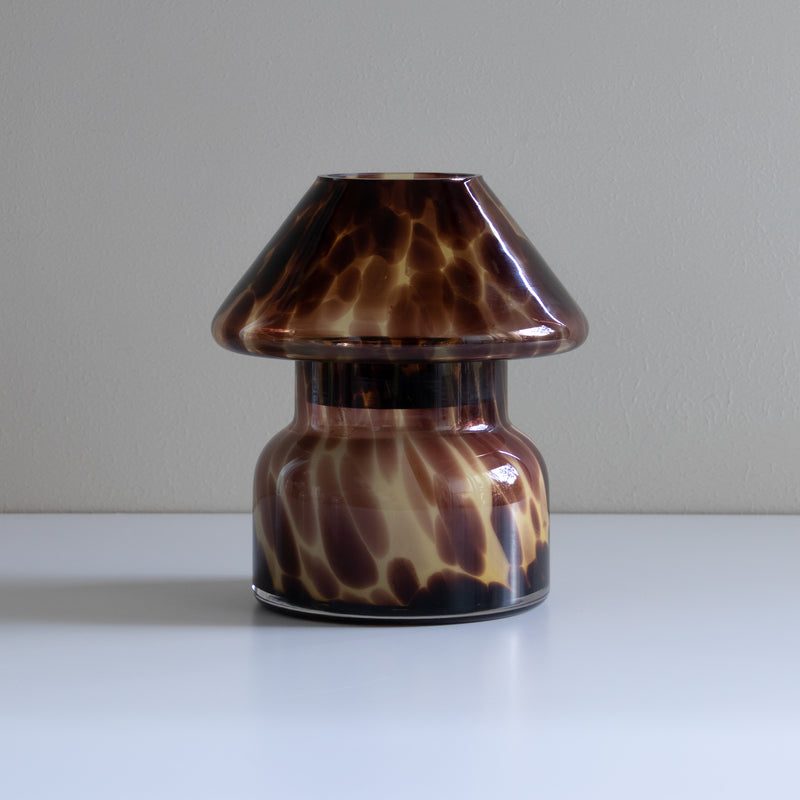 Mushroom Candle Lamp Brown (Cedar & Saffron)