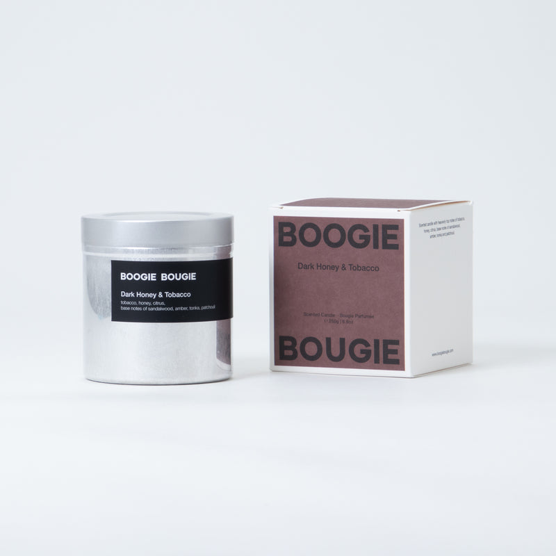 Boogie Bougie Candle Dark Honey & Tobacco