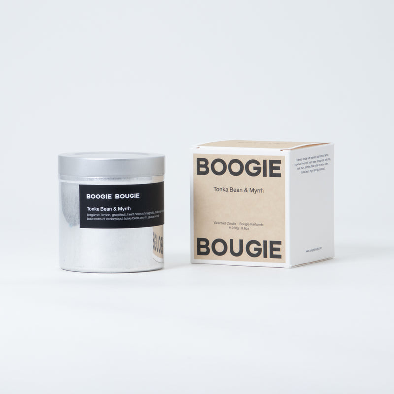 Boogie Bougie Candle Tonka Bean & Myrrh