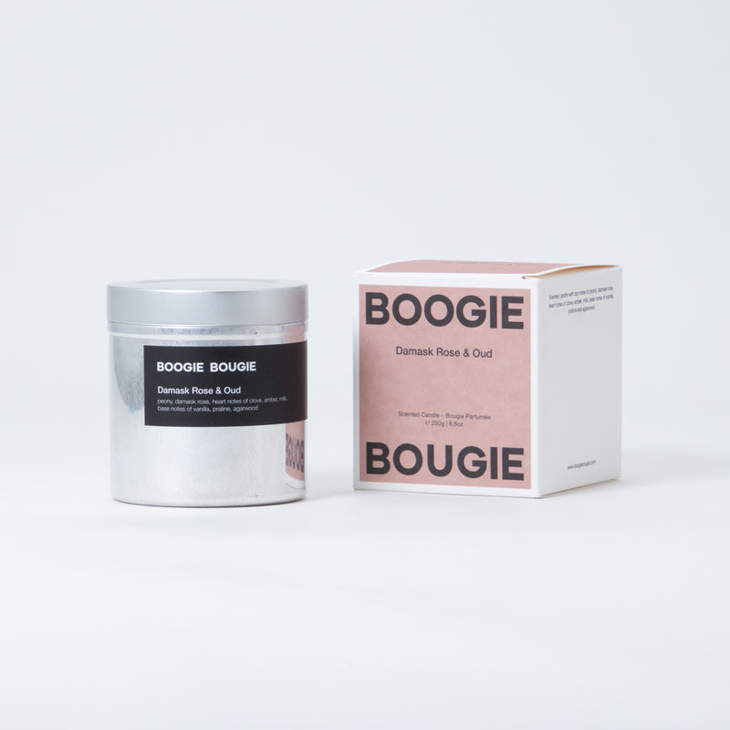 Boogie Bougie Candle Damask Rose & Oud