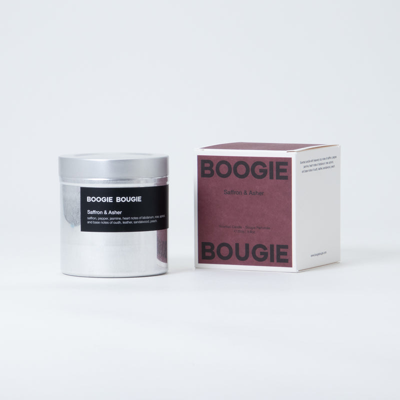 Boogie Bougie Candle Saffron & Asher