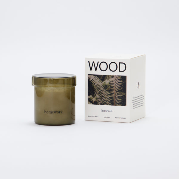 homework Candle 180g Wood