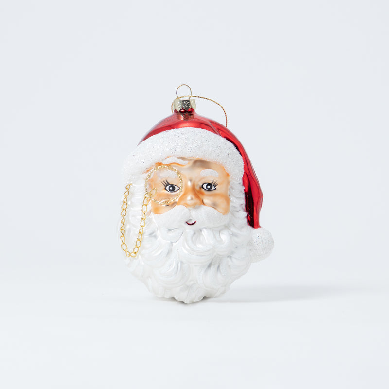 Christmas Ornament Santa Monocle