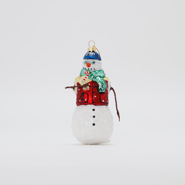 Christmas Ornament Hipster Snowman