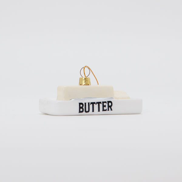 Christmas Ornament Butter and Butter Dish