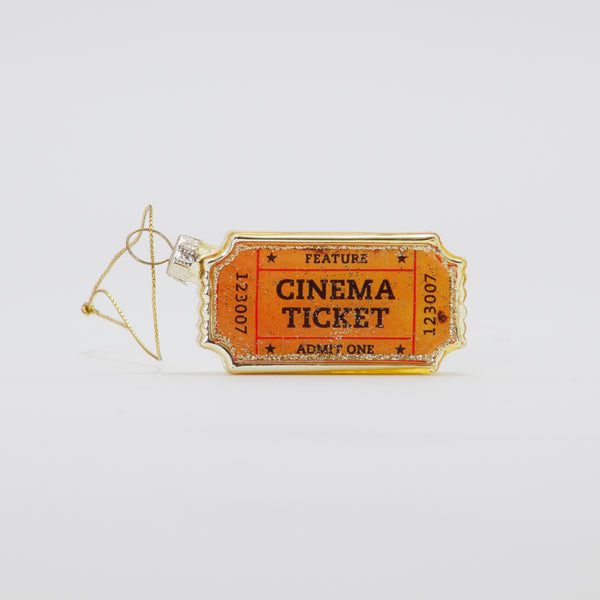 Christmas Ornament Cinema Ticket