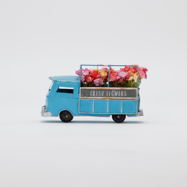 Christmas Ornament Fresh Flowers Truck