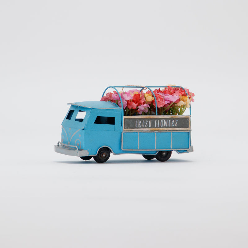 Christmas Ornament Fresh Flowers Truck