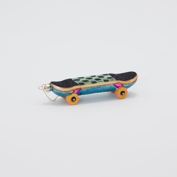 Christmas Ornament Skateboard Green