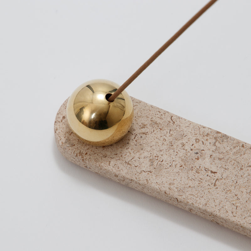 GF&CO. Marble Incense Tray (II)Travertine