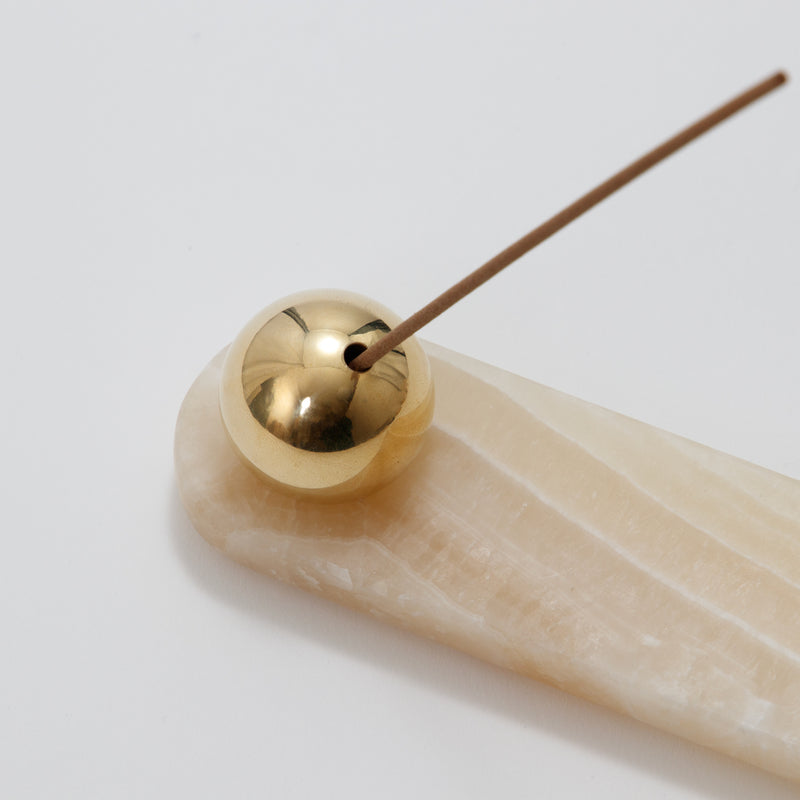 GF&CO. Marble Incense Tray (II) Light-Onyx