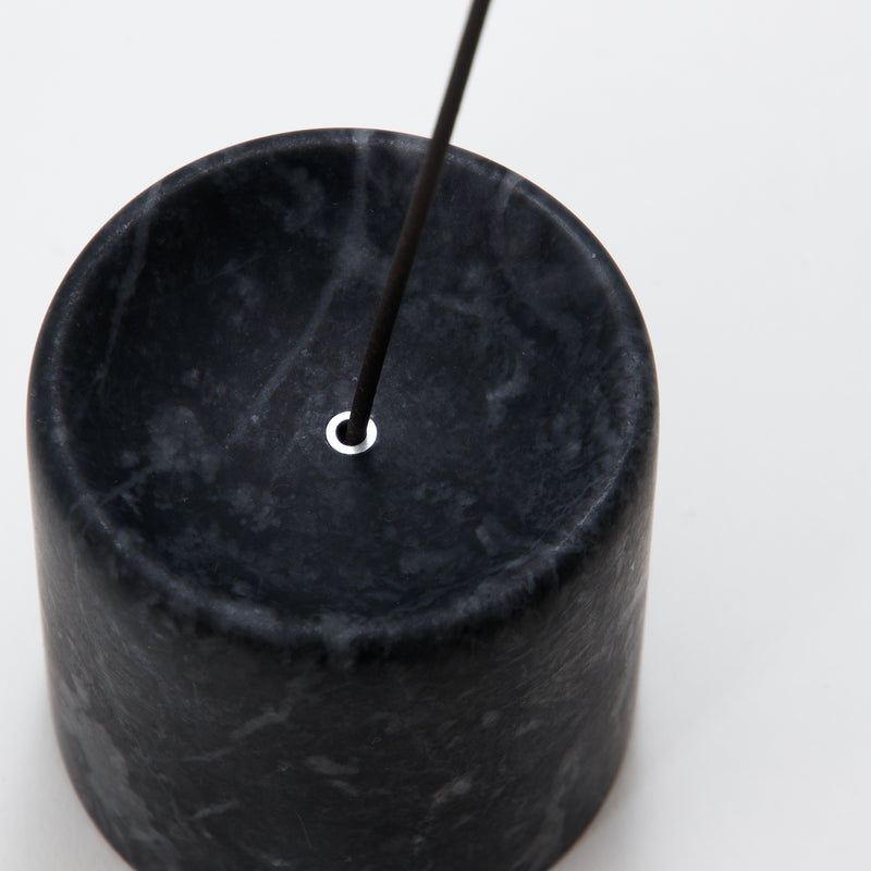 GF&CO. Marble Incense Stand Gray-Black (Short)