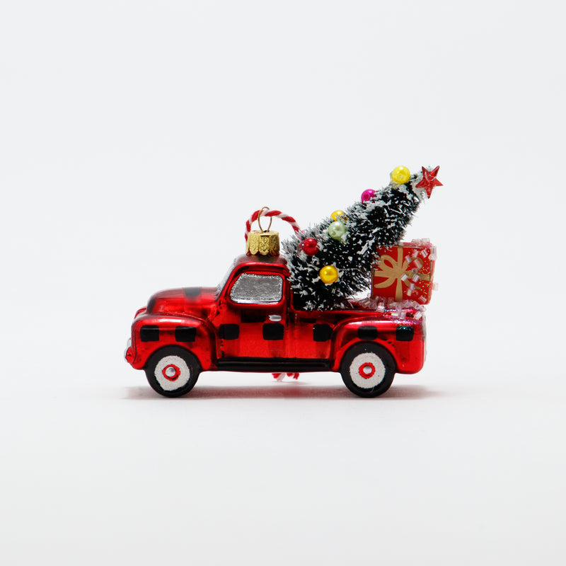 Christmas Ornament Buffalo Plaid Truck