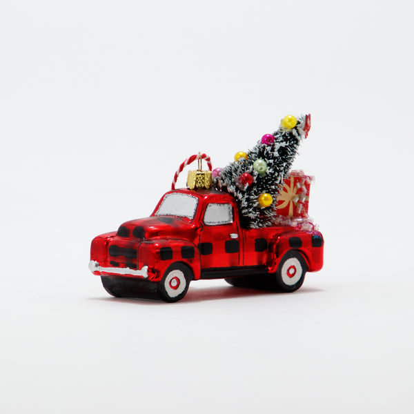 Christmas Ornament Buffalo Plaid Truck