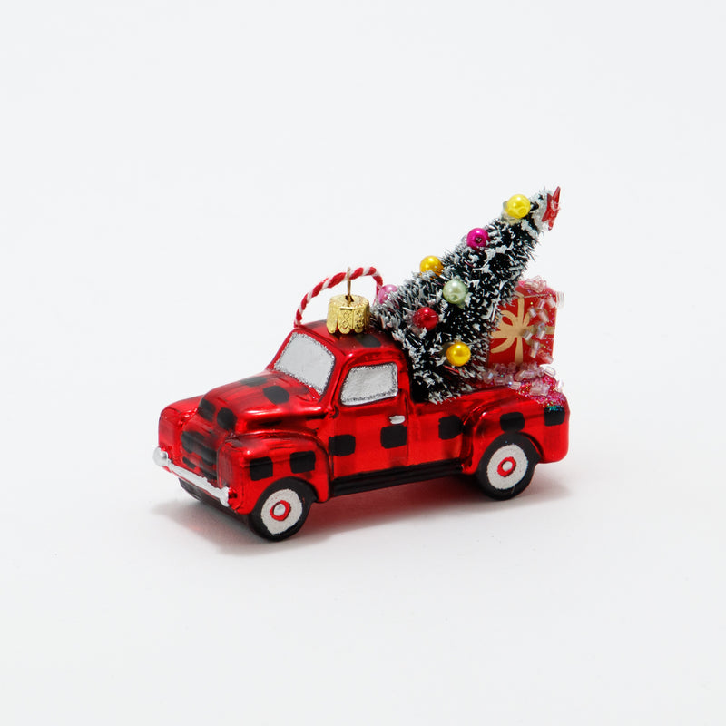 Christmas Ornament Buffalo Plaid Truck
