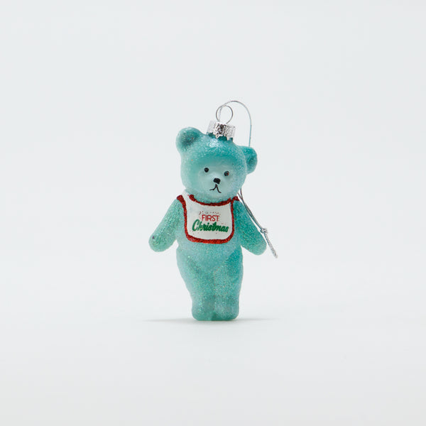 Christmas Ornament Baby Bear Green