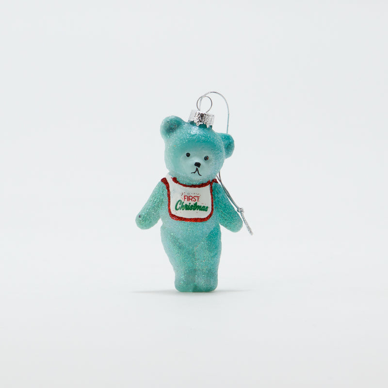 Christmas Ornament Baby Bear Green