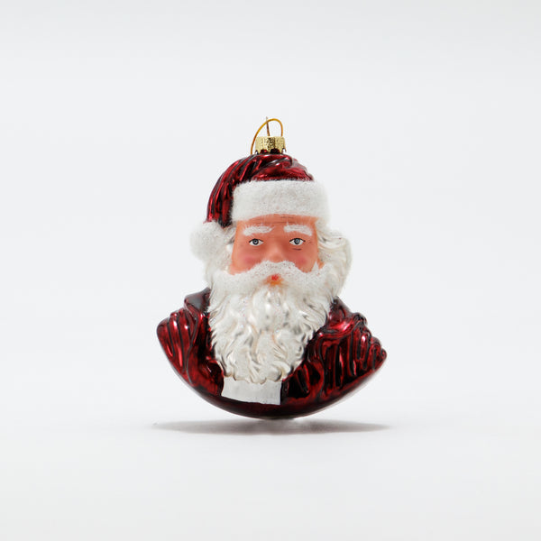 Christmas Ornament Vintage Santa Red