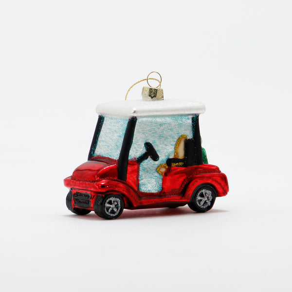 Christmas Ornament Golf Cart
