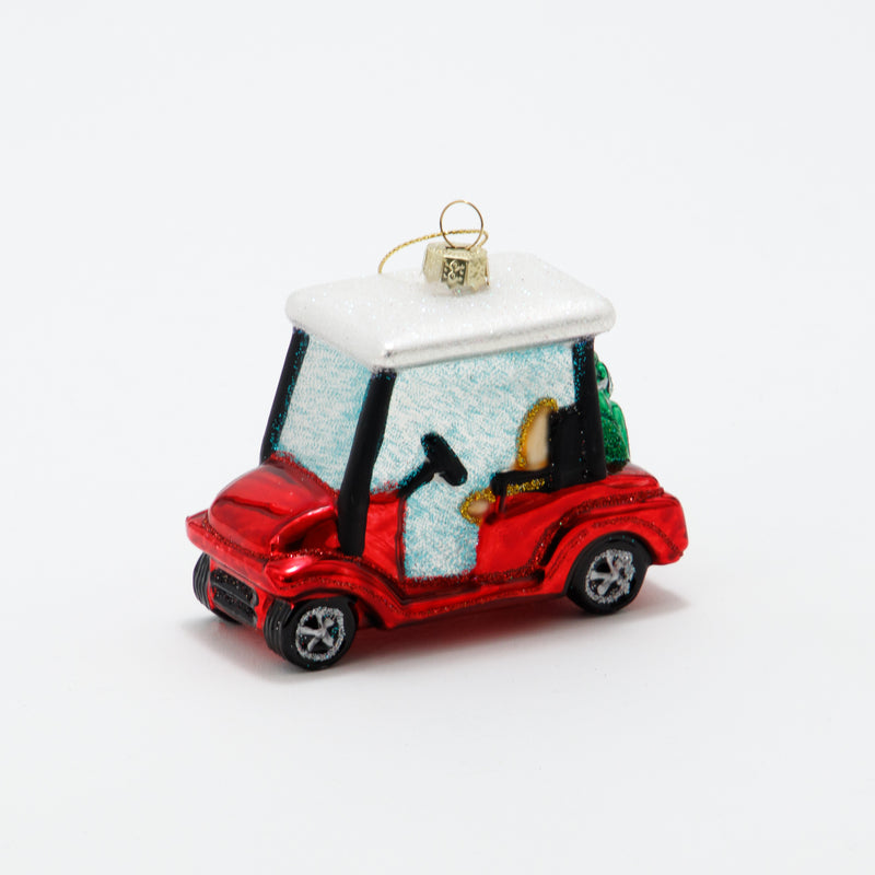 Christmas Ornament Golf Cart