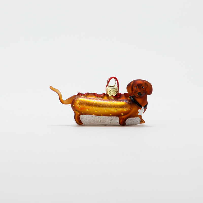 Christmas Ornament Weiner Pup Hot Dog